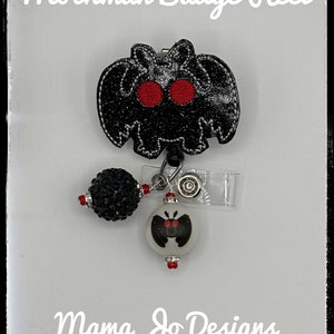 Portatarjetas Mothman, portatarjetas de identificación de críptidos, accesorio de trabajo para enfermeras/maestros