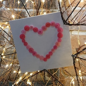 Glitter Heart WeddingEngagementValentines Card **OTHER COLOURS AVAILABLE**