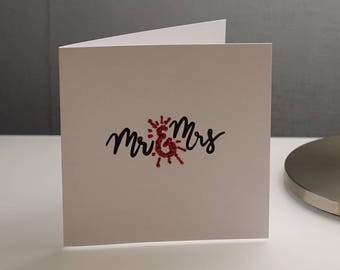 Mr & Mrs Wedding Card