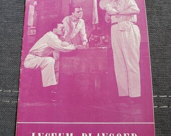 Vintage 1950 theater program, "Mister Roberts" starring John Forsythe and Jackie Cooper, Lyceum Theatre, Minneapolis, Minnesota