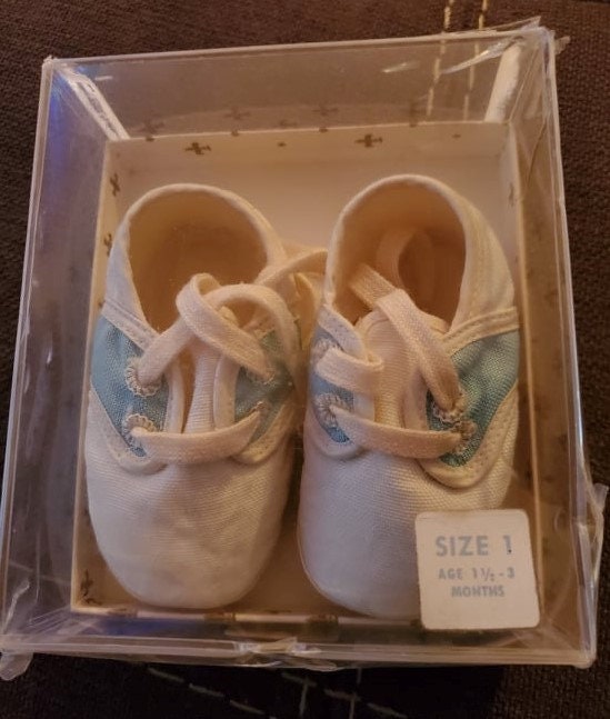 1960s Vintage Baby Shoes in Original Box With Original Target
