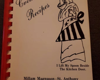 1984 vintage VFW Post 182 Ladies Auxiliary Marching Unit cookbook, St. Anthony, MN