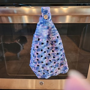 Kitchen Towel, Crochet Hanging Towel, Hanging Kitchen Towel, Handmade Kitchen Towel