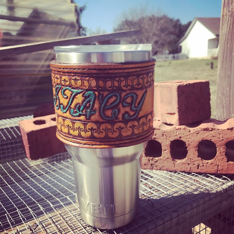 Custom Leather Yeti Sleeves Etsy