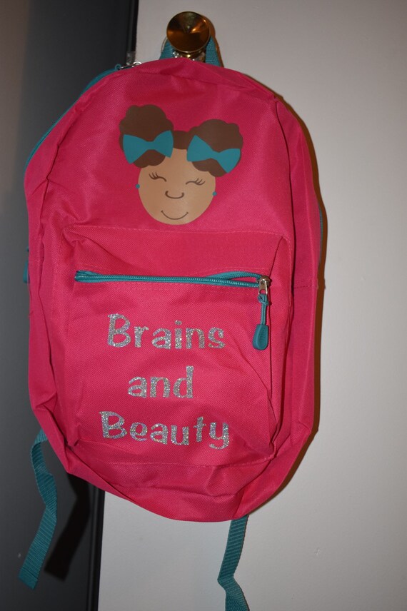 afro puff backpack