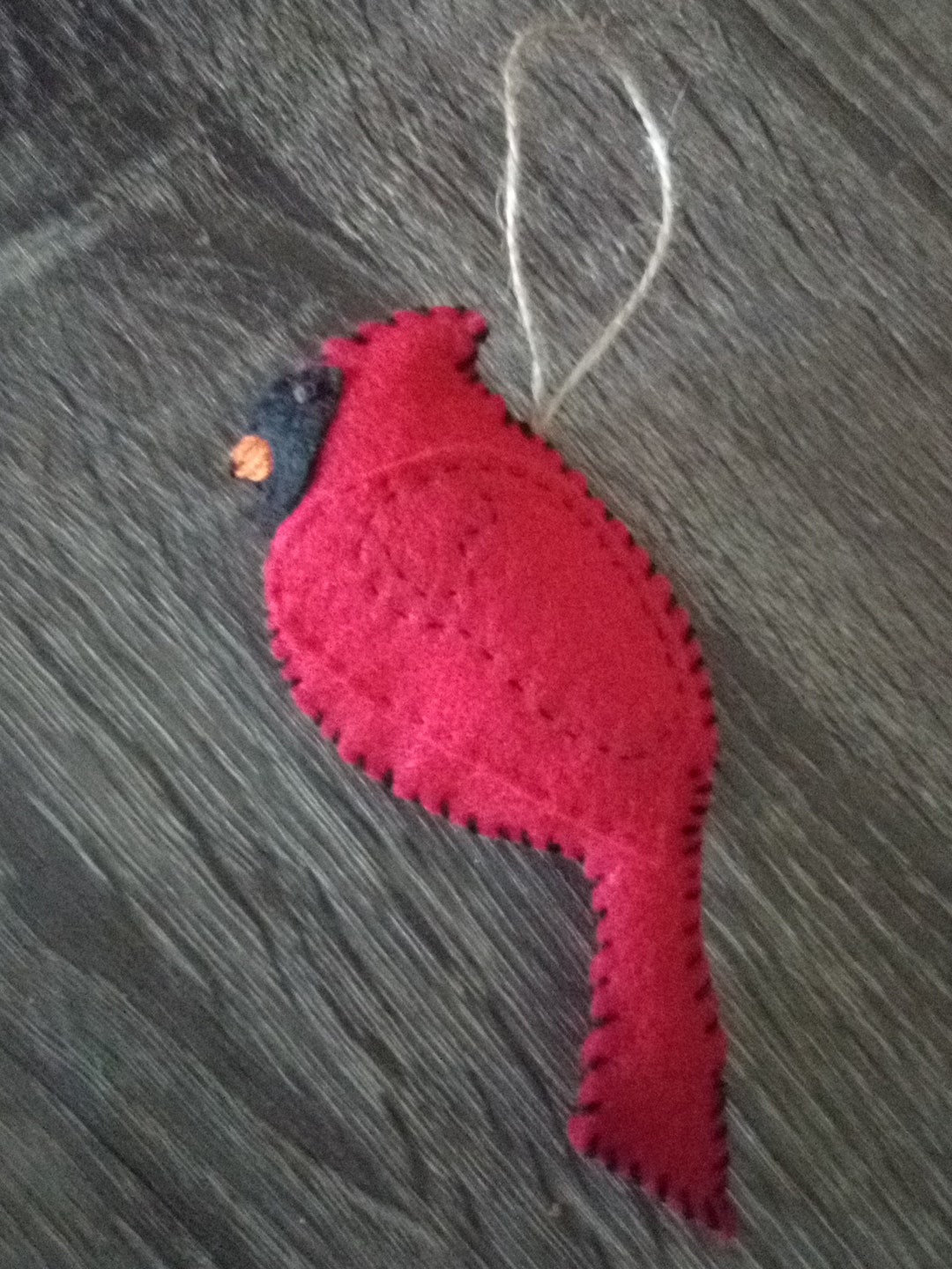 Felt Cardinal Ornament Etsy