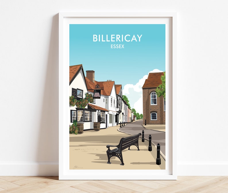 Billericay Prints Essex Art Print Essex Travel Poster Etsy UK