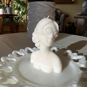 Flower Lady Candle, Sculpture Candle, Unique Candle, Woman Body Candle, Handmade Candle