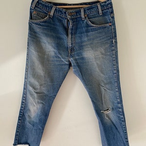Vintage Levis 517 Denim Jeans Mens 34