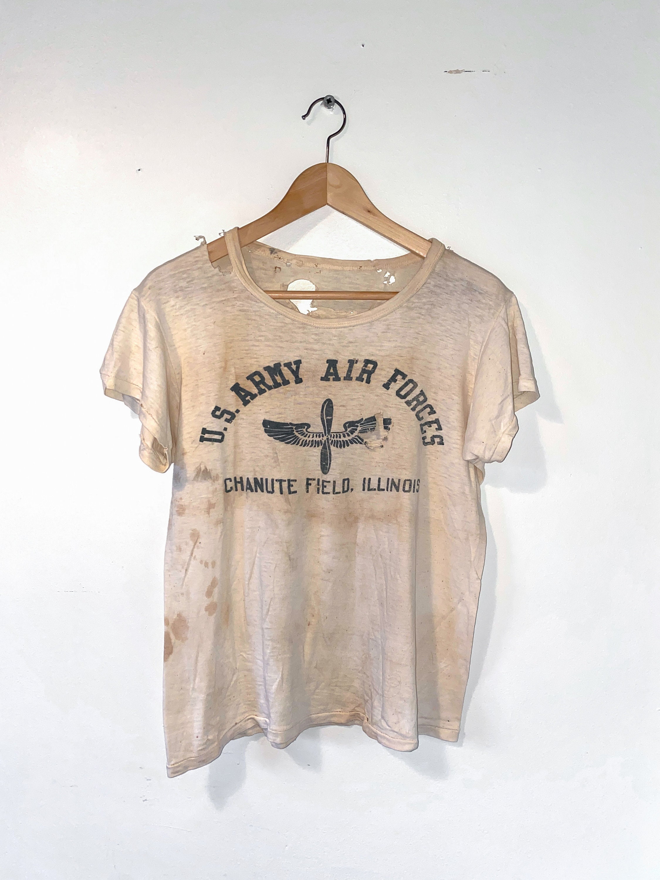 US Army Air Forces Illinois Vintage T-shirt - Etsy
