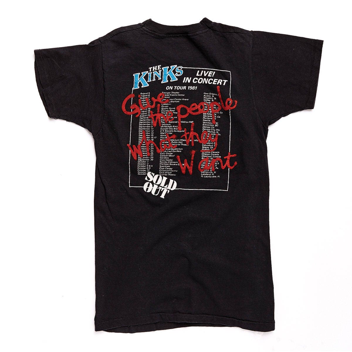 The Kinks USA Tour Vintage T-shirt | Etsy