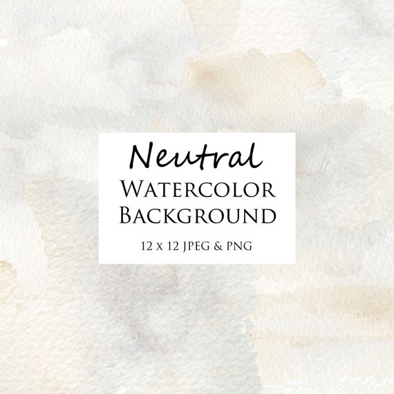 Watercolor Art Background Neutral Greys Digital Paper 12 X Etsy