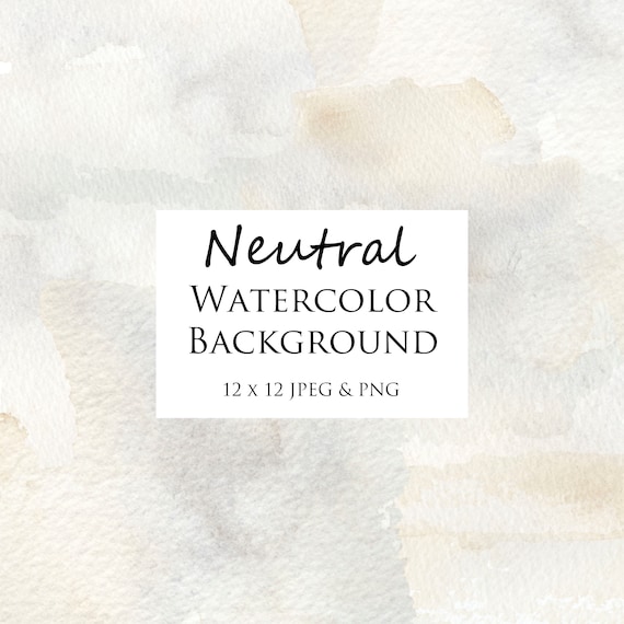 Watercolor Art Background Neutral Greys Digital Paper 12 X Etsy