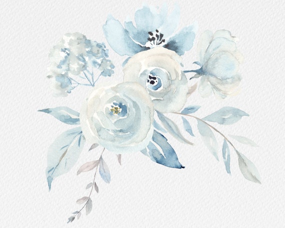 Blue and white floral hotsell