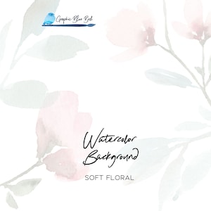 Aquarelachtergrond, Bloemen en bladeren, Aquareltextuur, Digitaal Papier Abstract Achtergrond Geen Licentie Gratis Commercieel Gebruik