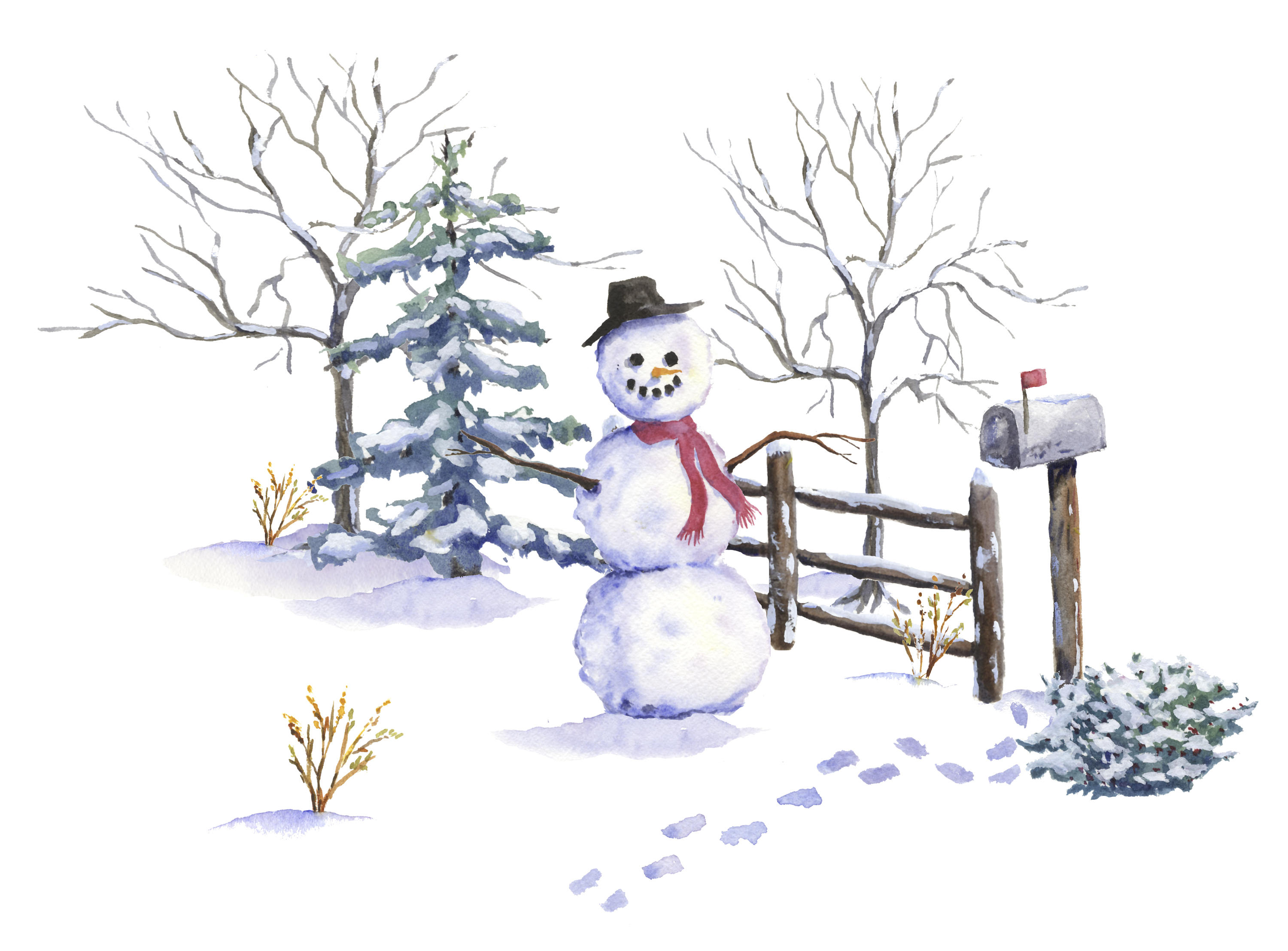 クリスマス 水彩画 雪だるま クリスマス 水彩画 雪だるま - メルカリ