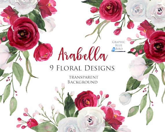 Ramos de Borgoña y Blanco Acuarela Clipart Flores Rojas Boda - Etsy España Ramos de Borgoña y Blanco Acuarela Clipart Flores Rojas Boda - Etsy España
