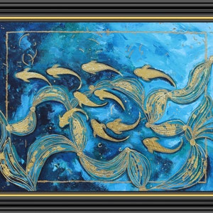 Original Fish Painting: Tropical Acrylic Wall Art (14x18)