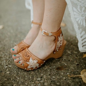 Custom leather heels