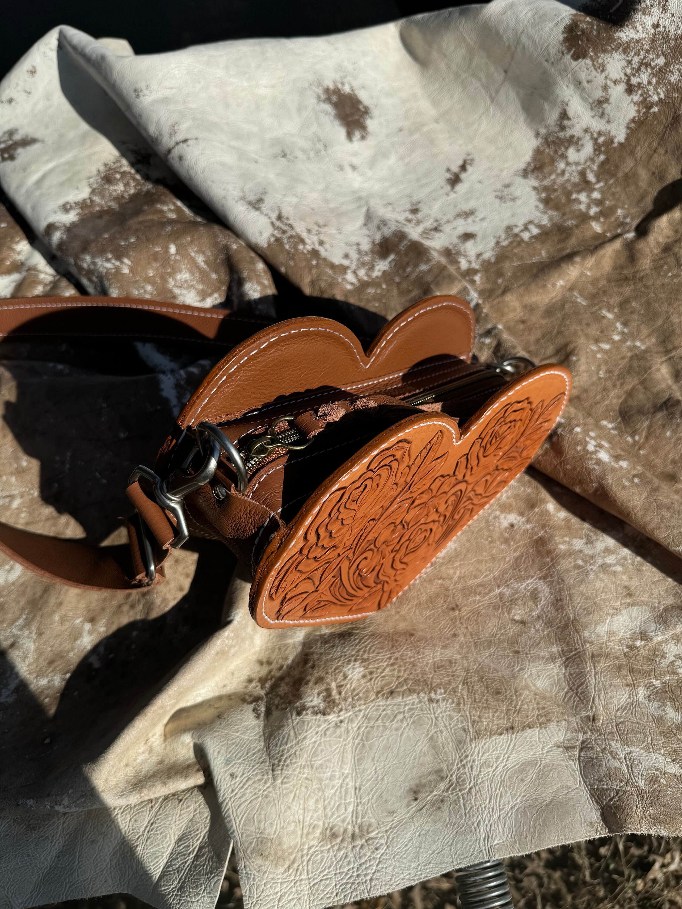 original leather heart bag | Treat ürself