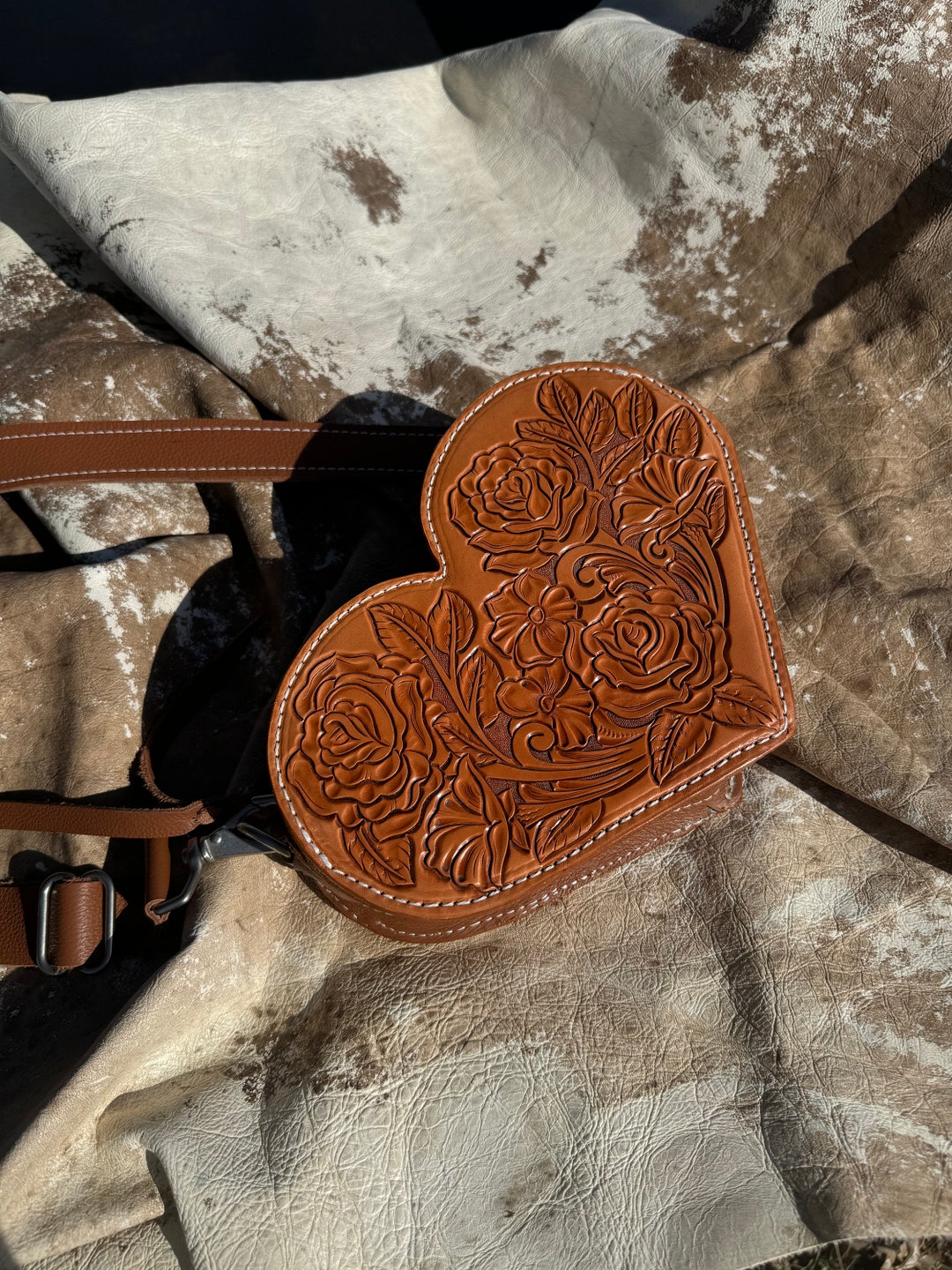 original leather heart bag | Treat ürself