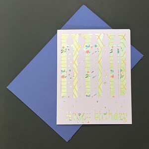 Cartão de Feliz Aniversário Personalizado #H105
