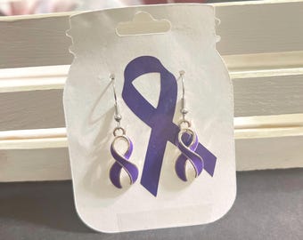 Dangle Earrings Awareness Ribbons