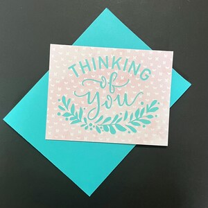 Carte Pensez à vous personnalisée #T304