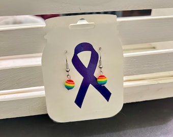 Dangle Earrings Rainbow Pride