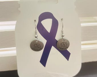 Dangle Earrings Zodiac (Cancer)