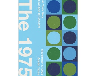 Retro The 1975 Poster (Blue)