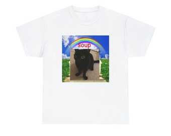 Soup Cat Rainbow T-Shirt