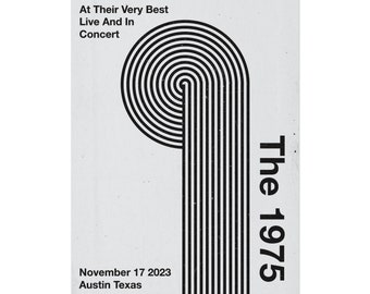 The 1975 Retro Concert Poster (Grey)