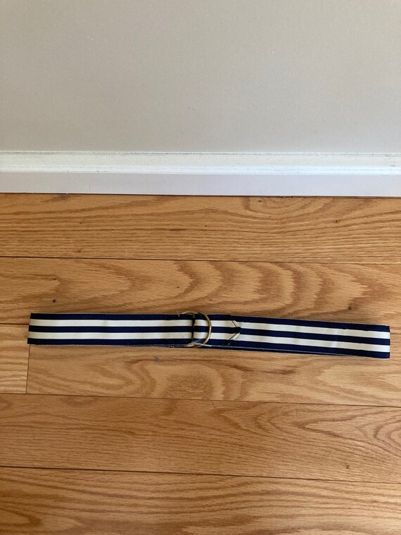 1990's-Early 2000 Paul Stuart Belt/Navy and White… - image 8