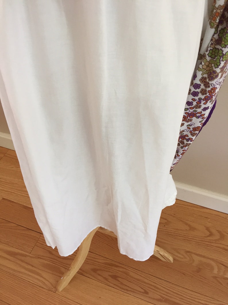 Late 1990/'s Vintage Strapless SundressWhite CottonBorder PrintMade in India