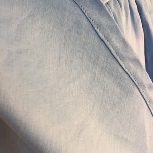 1950's Vintage Blue Cotton Sundress/Sweetheart Neckline/Appliqued image 9