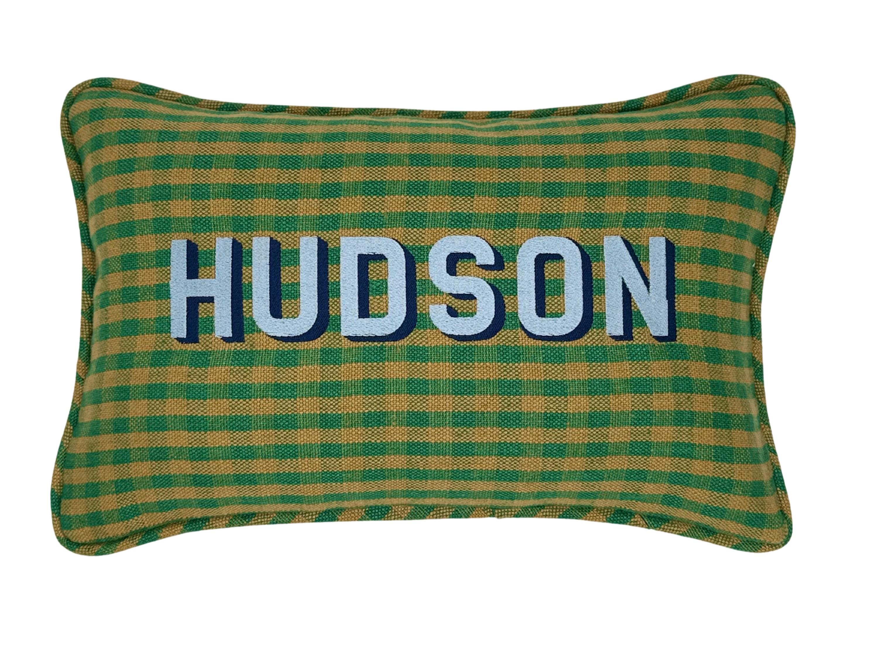 Custom Embroidered Name Pillow for nursery custom birthday gift for toddler pillow Made in USA