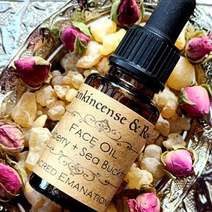 Frankincense + Rose Face Elixir • Slow Infused Botanical & Resin Skincare • Ritual Beauty • Vibrational Healing image 6