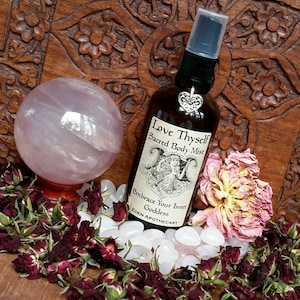 Love Thyself | Aphrodite Sacred Body Ritual Mist • Divine Feminine Invocation • Organic Botanical Skincare for Self Love & Sacred Embodiment