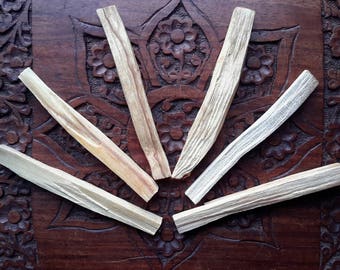6 Palo Santo "Holy Wood" Sticks | Ethical & Sustainable from Ecuador | Supporting Reforestation | Cleansing ~Raising Vibrational Frequencies