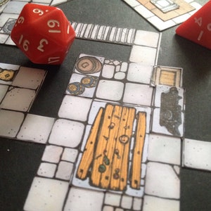 Inked Adventures Dungeon Cut-ups Cards Pocket Edition D&amp;D | Etsy