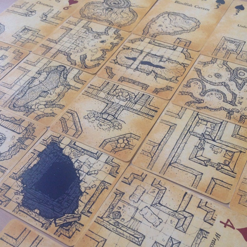 Inked Adventures Map & Dice Playing Cards image 6