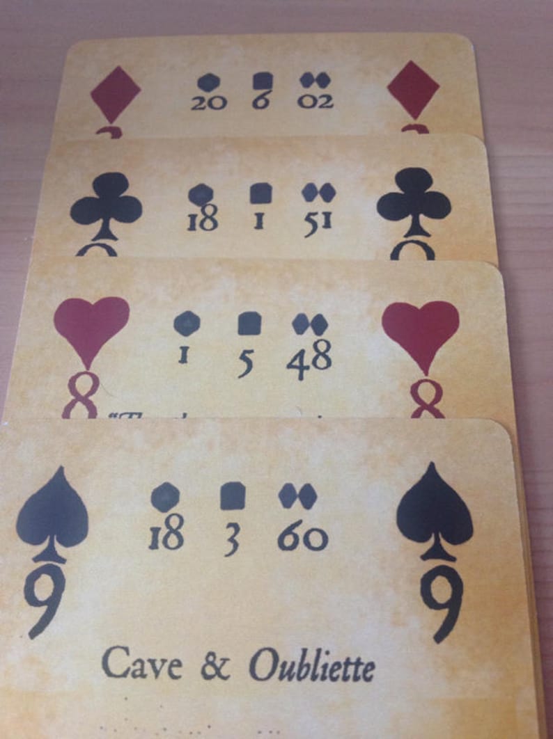 Inked Adventures Map & Dice Playing Cards image 3