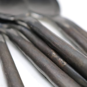 Burnished Rustic Flatware Dessert Spoon Brand New - set of 6