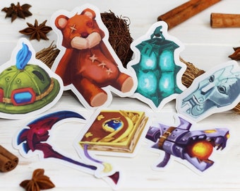 League of Legends Matte Vinyl Sticker Pack: Teemo, Annie, Jinx (7pcs)