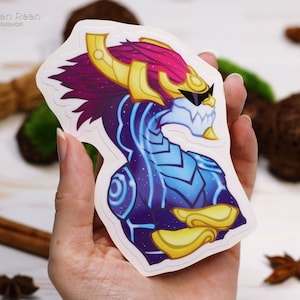 League of legends - Aurelion Sol Vinyl Sticker Fan Art