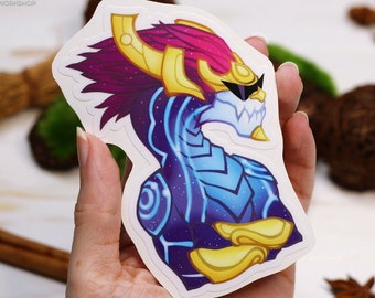 League of legends - Aurelion Sol Vinyl Sticker Fan Art