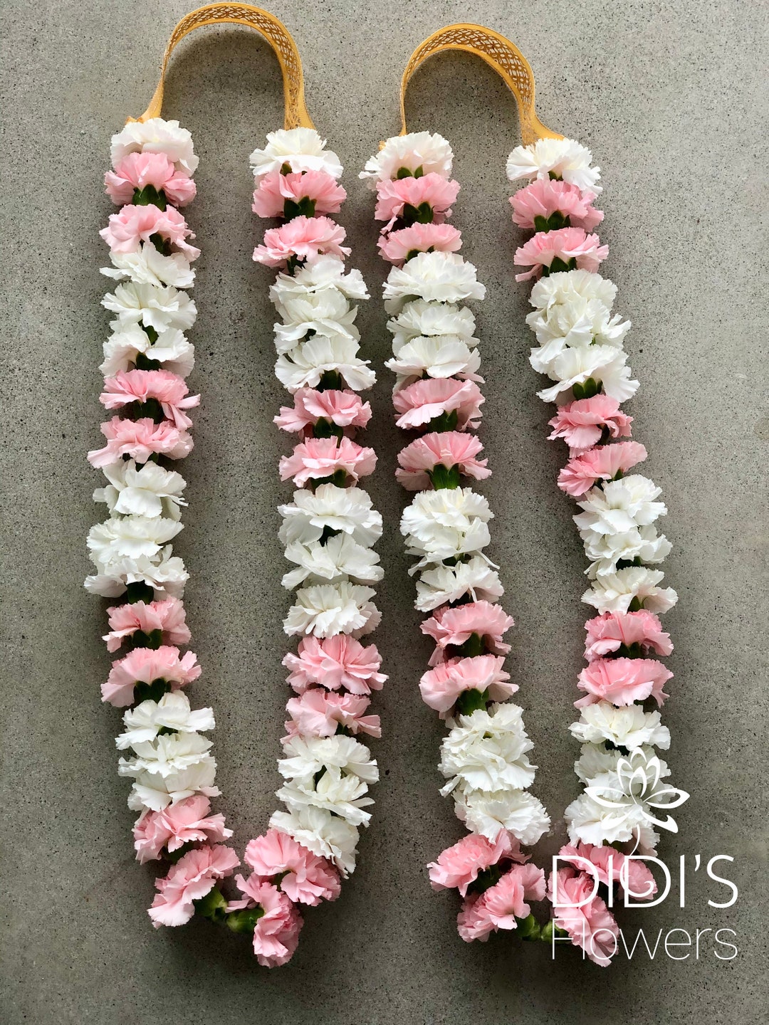 Carnation Wedding Garlands, Indian Wedding Garland, Silk Flower Garland
