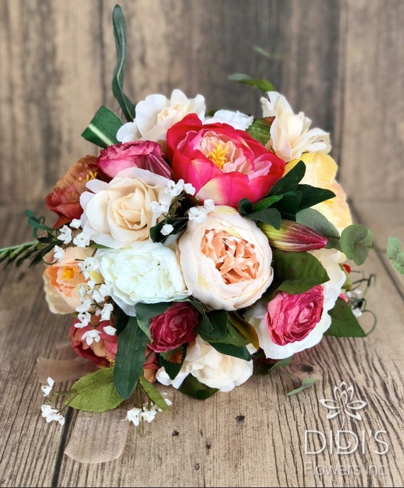 Brautstrauss Faux Blumenstrauss Brautstrauss Kunstliche Etsy