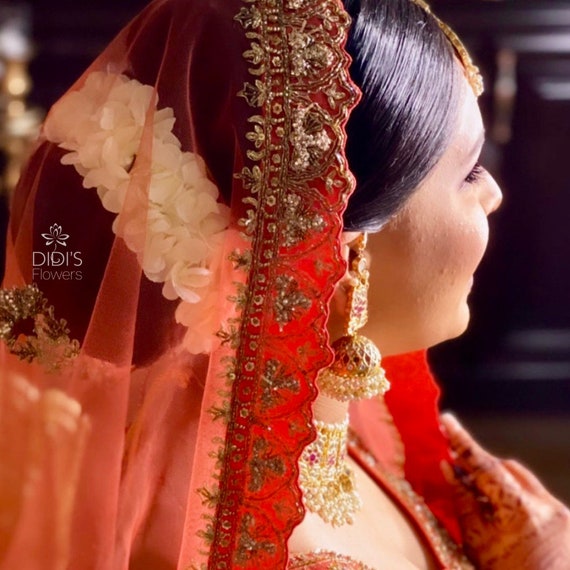 Jasmine Hairpiece, Floral Hairpiece, Indian Hair Accessory  display picture 3
